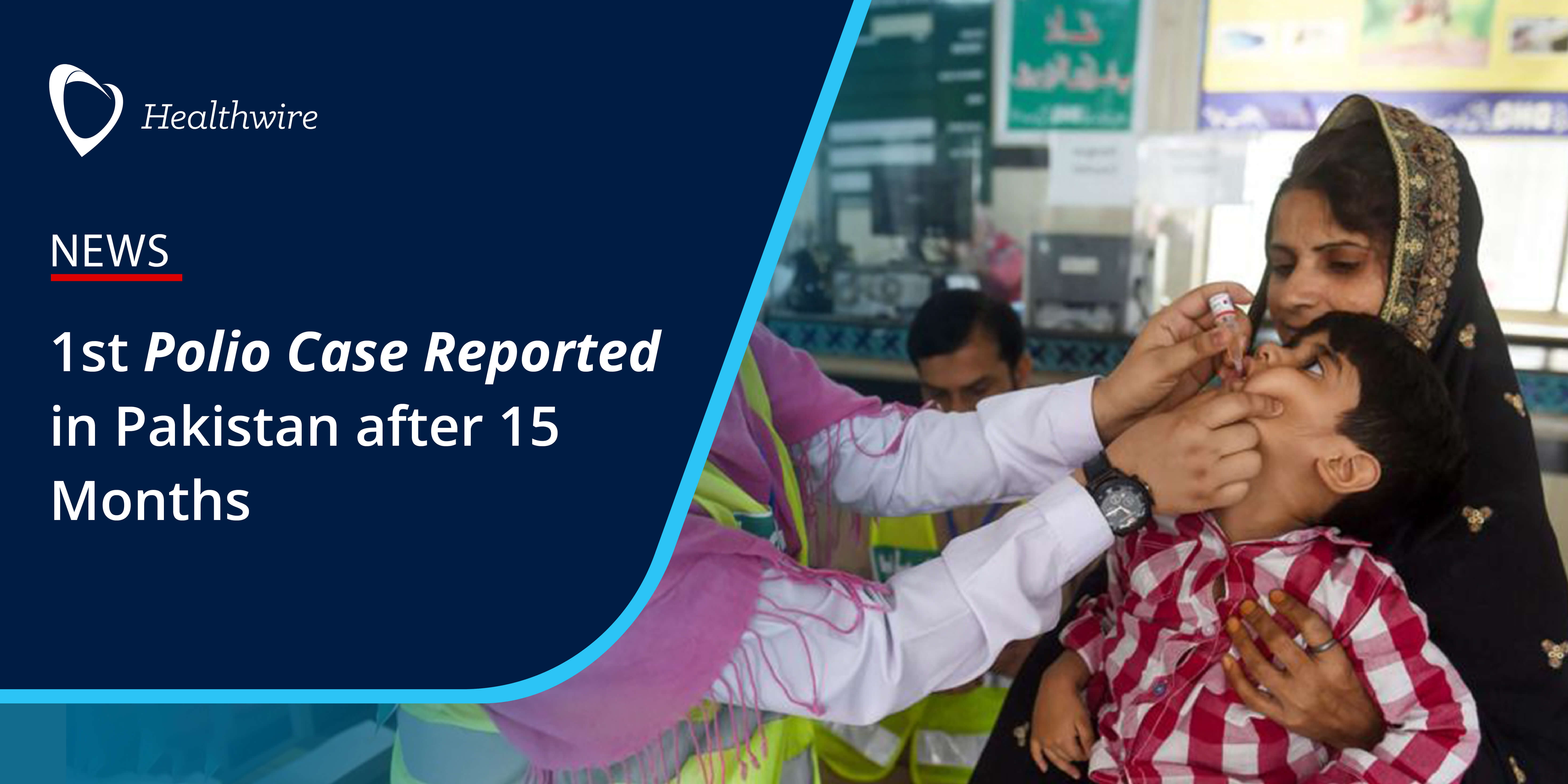 1st polio case reported in pakistan after 15 months