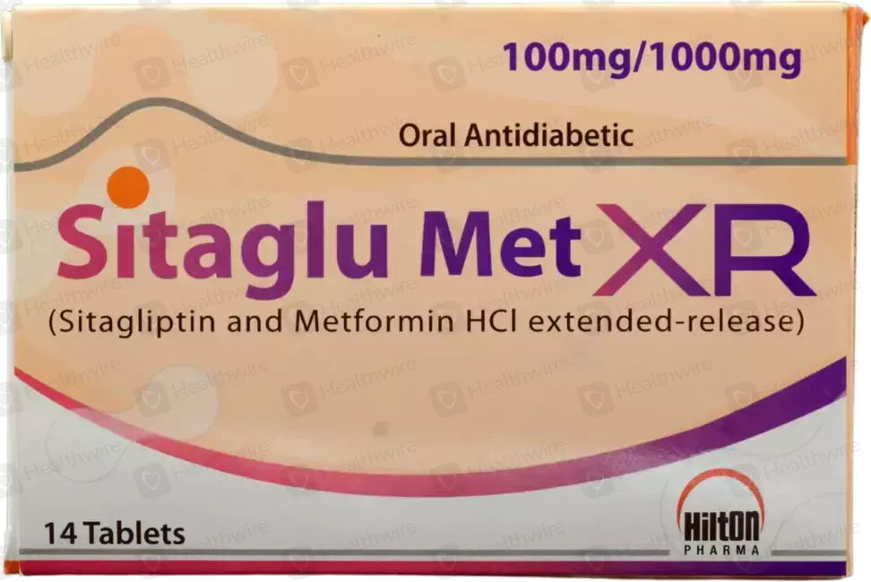 Sitaglu Met XR (100/1000mg) 14 Tablets