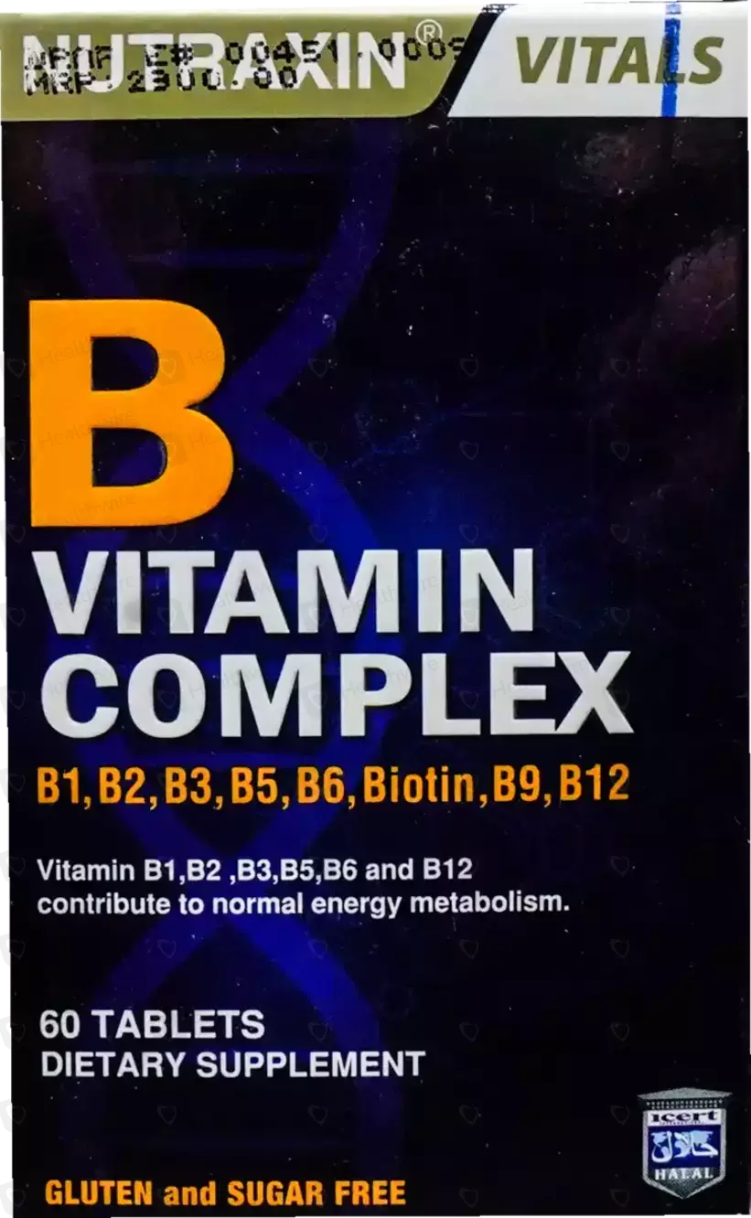 Nutraxin B Vitamin Complex 60 Tablets Price in Pakistan - Uses, Dosage ...