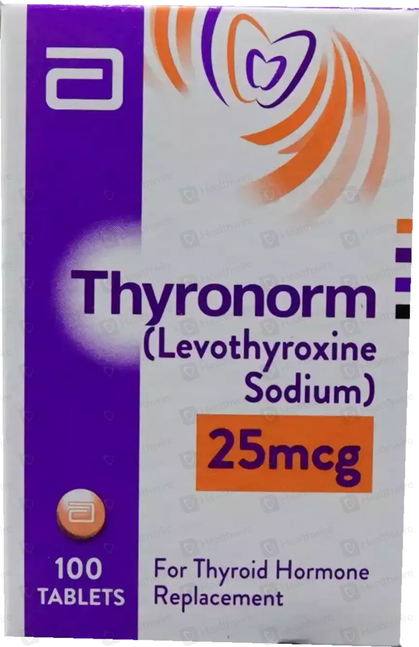 Thyronorm (25mcg) 100 Tablets Price in Pakistan Uses, Dosage, Side