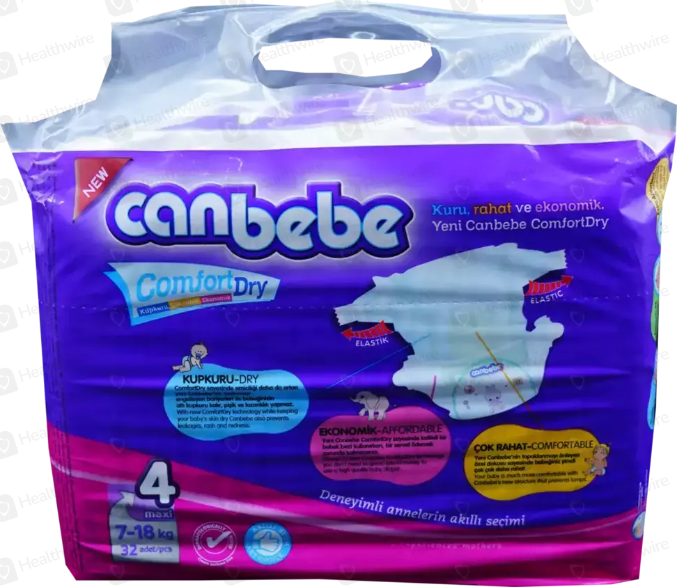 Canbebe 4 Maxi 32 Baby Diapers Price in Pakistan Uses, Dosage, Side