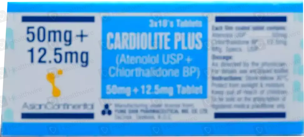 Cardiolit (50/12.5mg) 30 Tablets