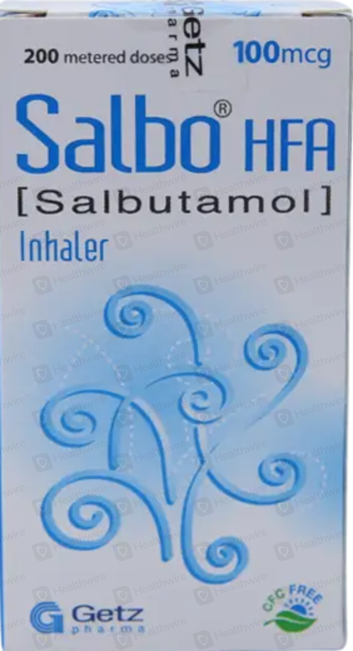 Salbo Hfa (100mcg) 200 Metered Doses Inhaler Price in Pakistan Uses