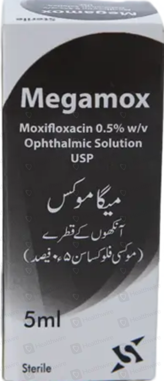 Megamox (0.5) 5ml Eye Drops Price in Pakistan Uses, Dosage, Side Effects