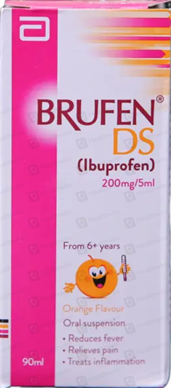 Brufen Ds (200mg/5ml) 90ml Syrup Price in Pakistan Uses, Dosage, Side