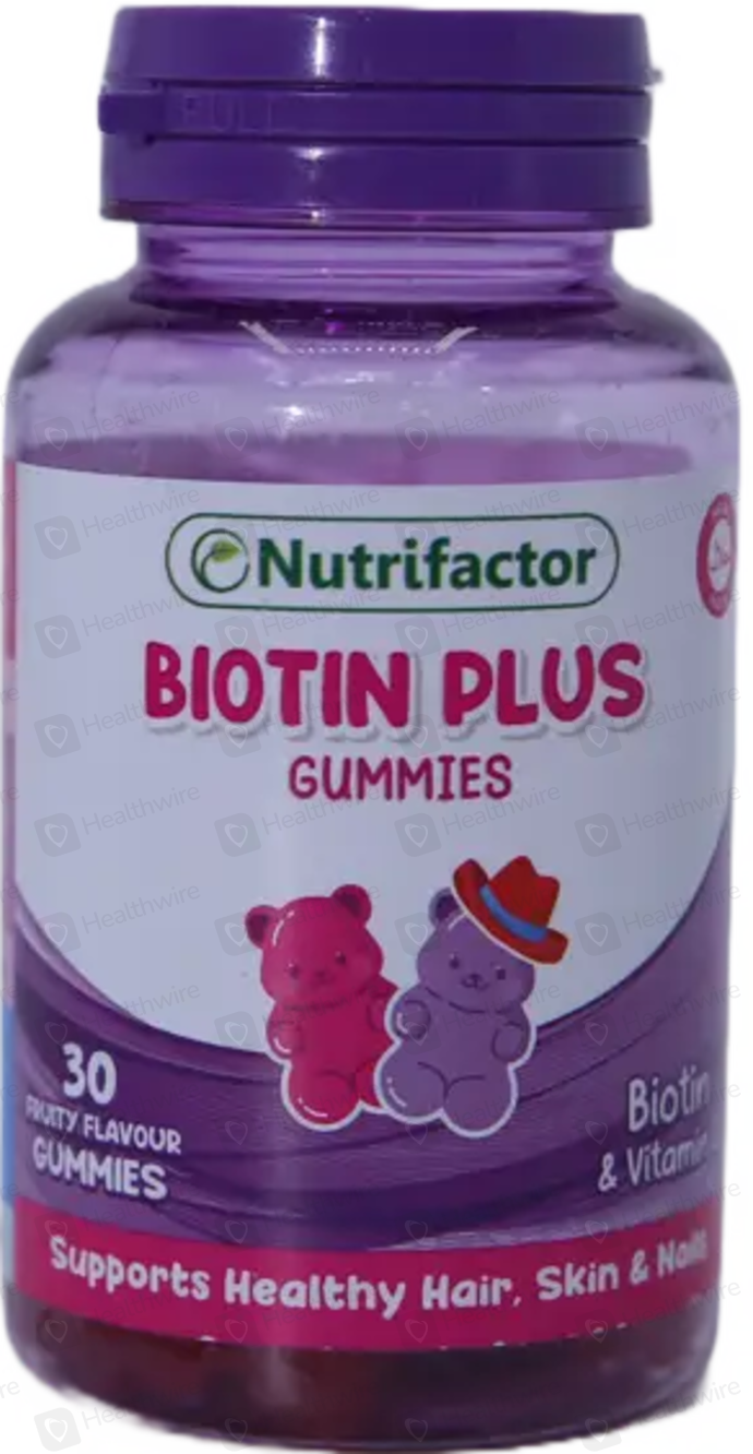 Biotin Plus Gummies 30 Fruity Gummies