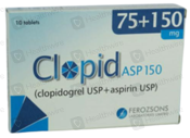 Clopid-ASP (75/150mg) 10 Tablets