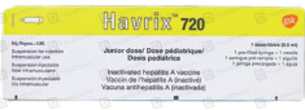 Havrix Vaccine Junior Price in Pakistan - Uses, Dosage, Side Effects
