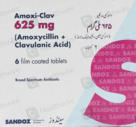 Amoxi-Clav (625mg) 6 Tablets