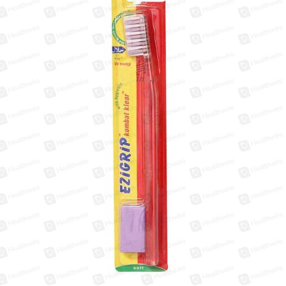 Ezigrip Kombat Klear (Medium) Toothbrush