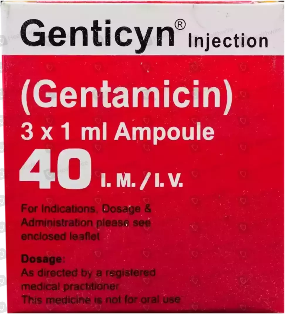 Genticyn (40Mg) 1Ml, 1 Ampoule Injection