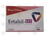 Ertahil-Sit (15Mg/100Mg) 14 Tablets