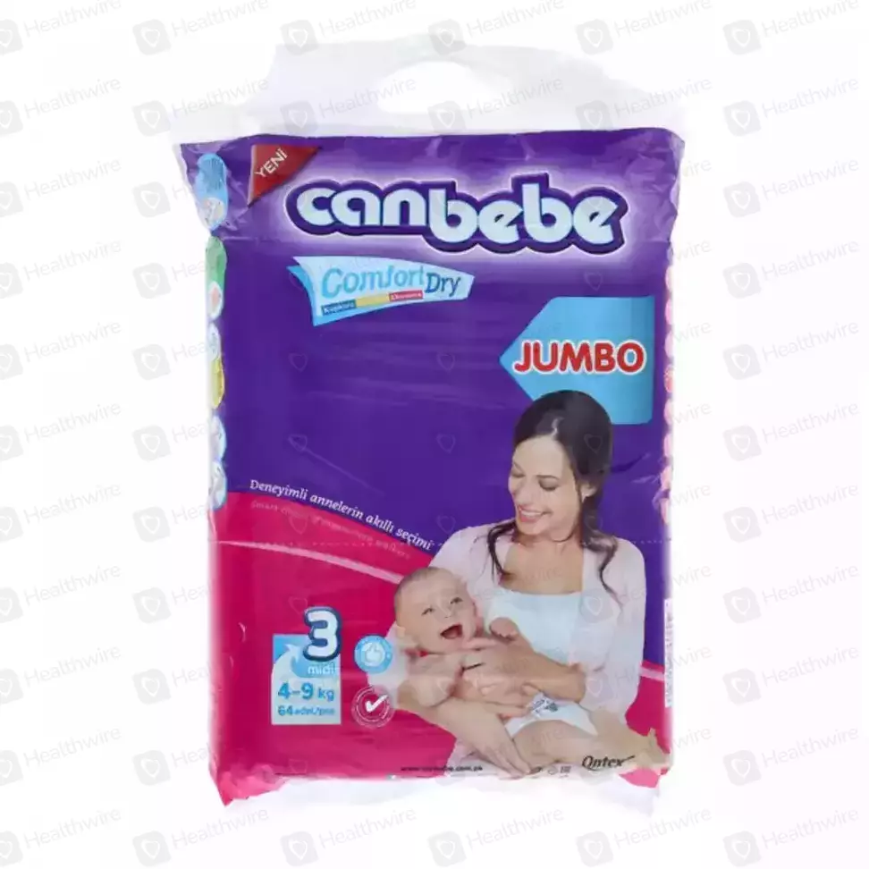 Canbebe 3 (Jumbo) 64 Baby Diaper