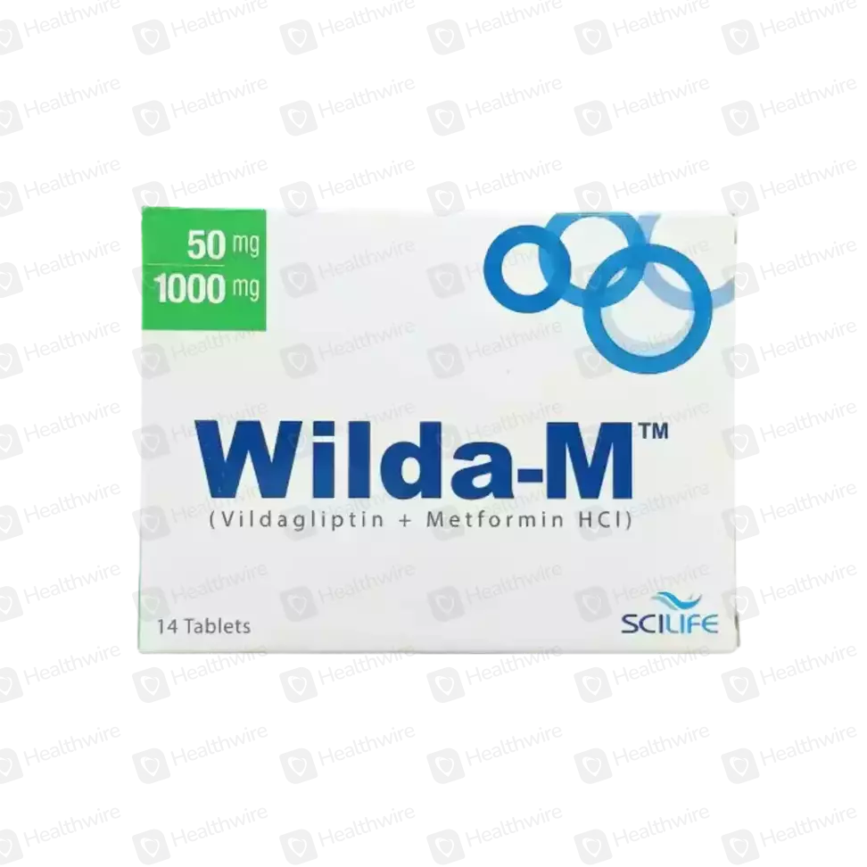 Wilda-M 50/1000Mg 14 Tablets
