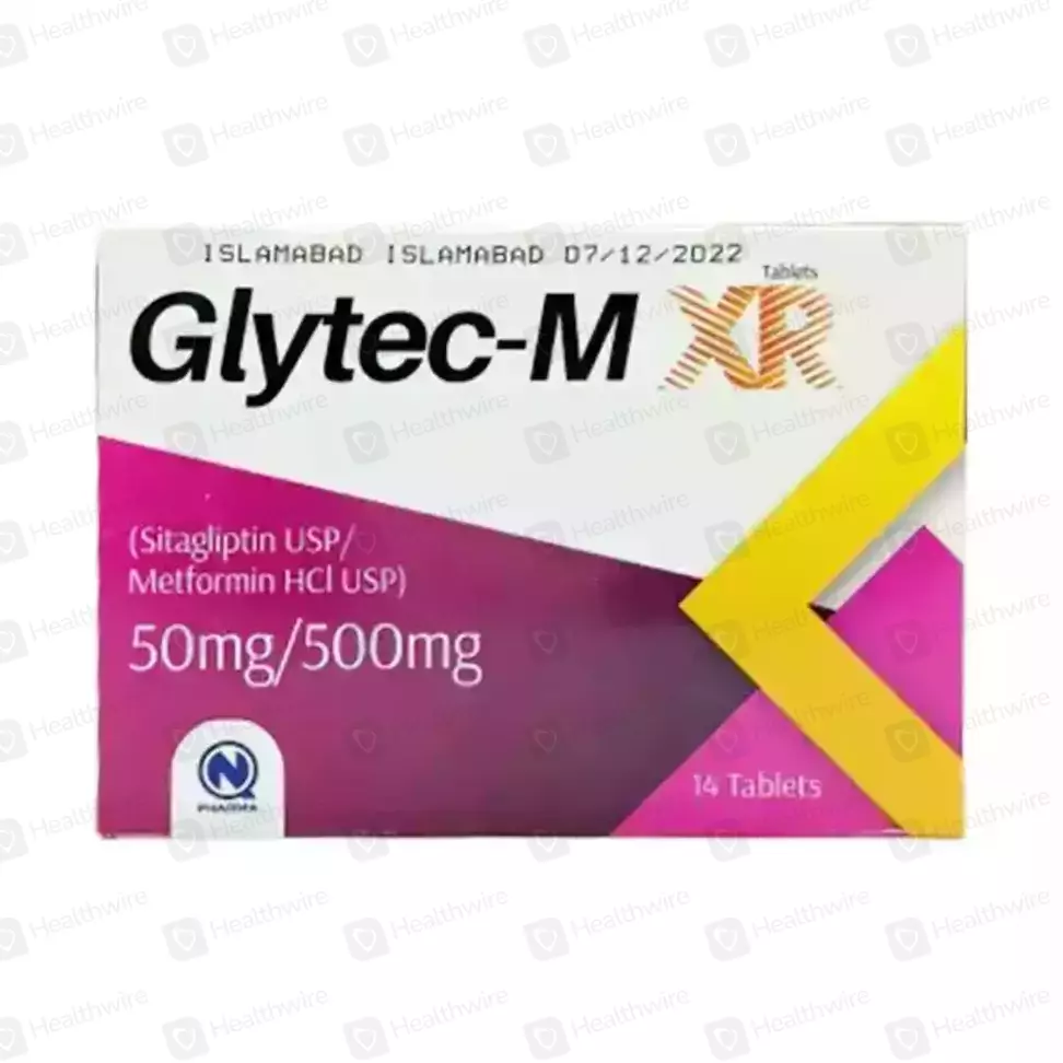 Glytec-M Xr (50Mg/500Mg) 14 Tablets