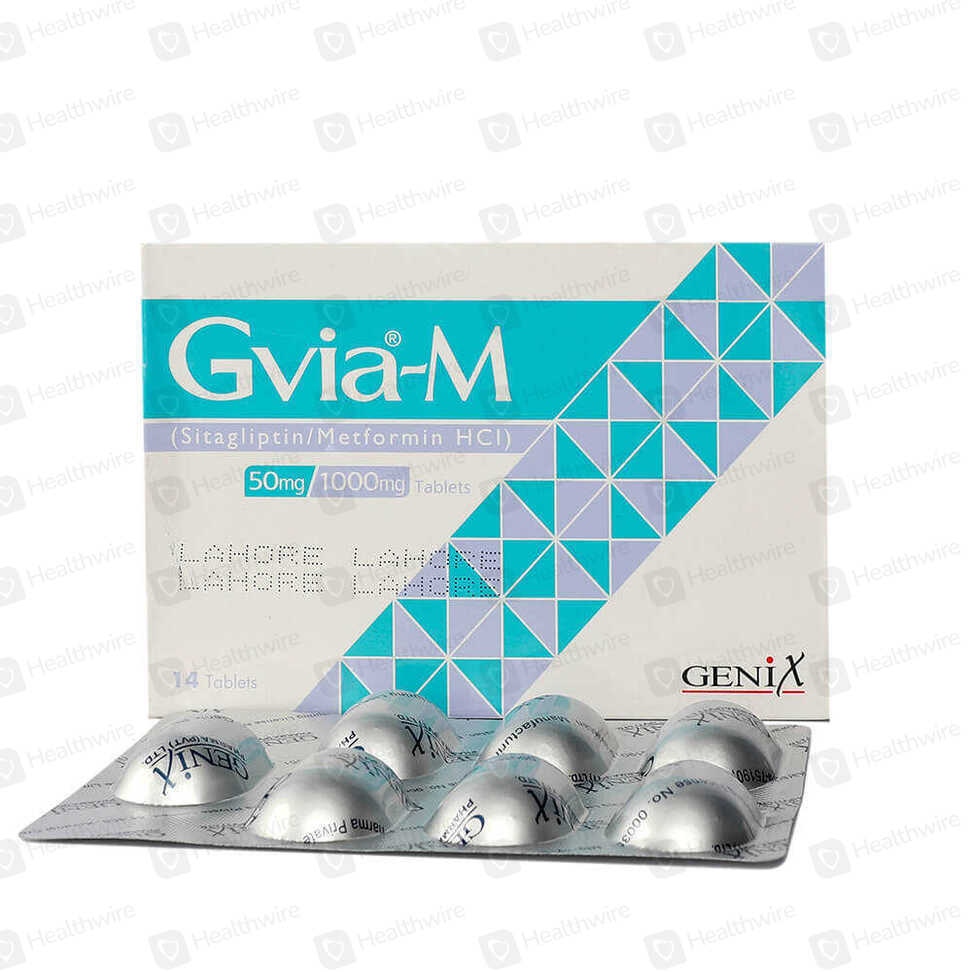 Gvia-M (50/1000Mg) 28 Tablets