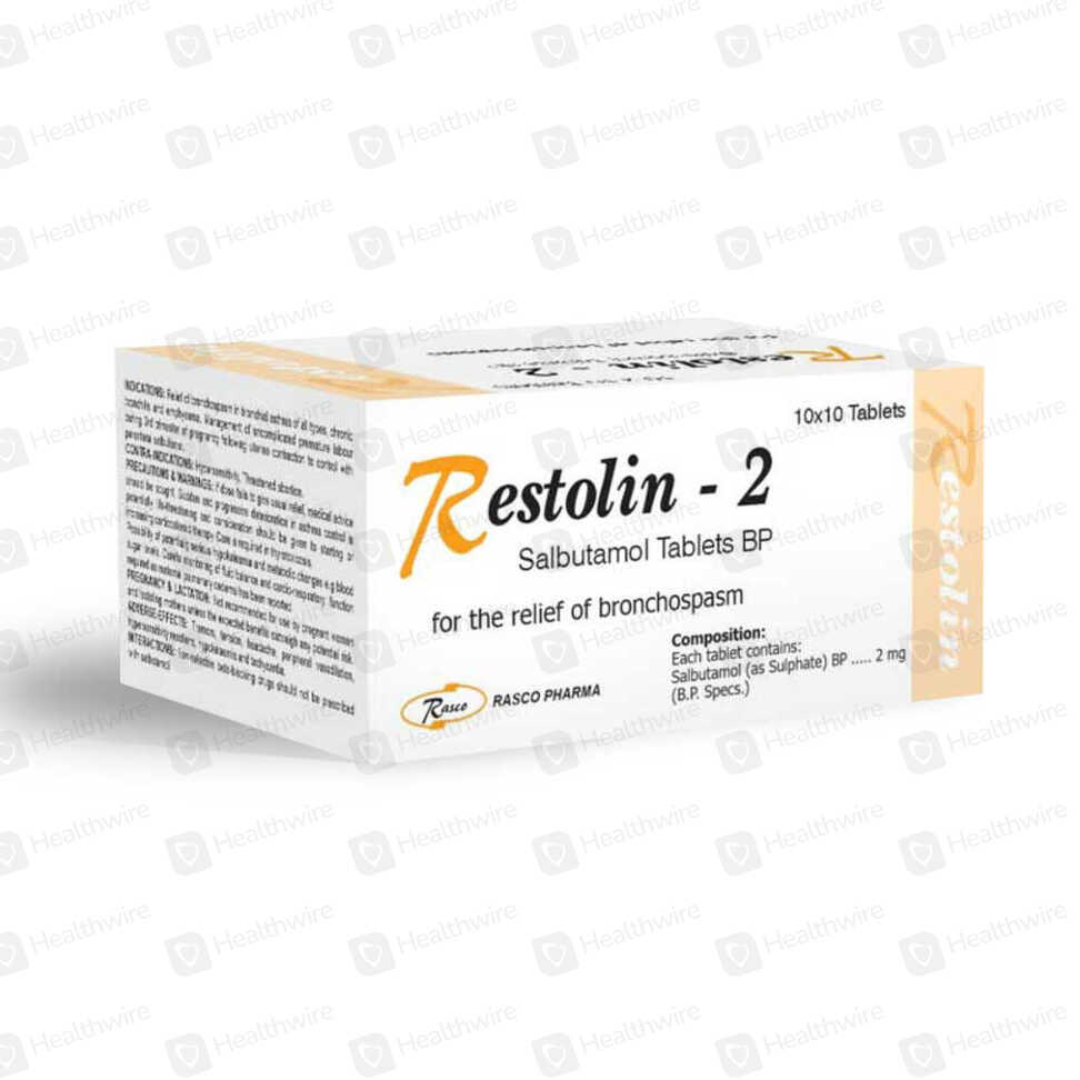 Restolin (2Mg) 100 Tablets
