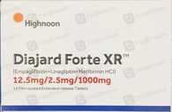 Diajard Forte XR 12.5/2.5/1000 mg Tab 14s