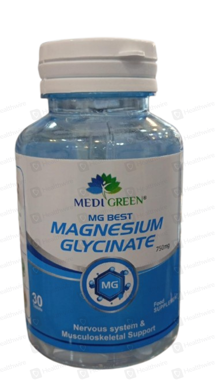 Medi Green Magnesium 750mg 30 Tablets