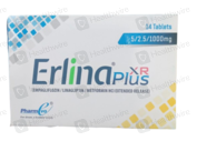 Erlina Plus XR (5mg/2.5mg/1000mg) 14 Tablets