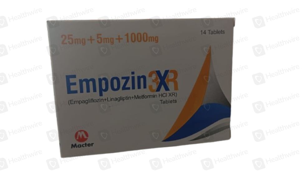 Empozin 3Xr (25/5/1000Mg) 14Tablets