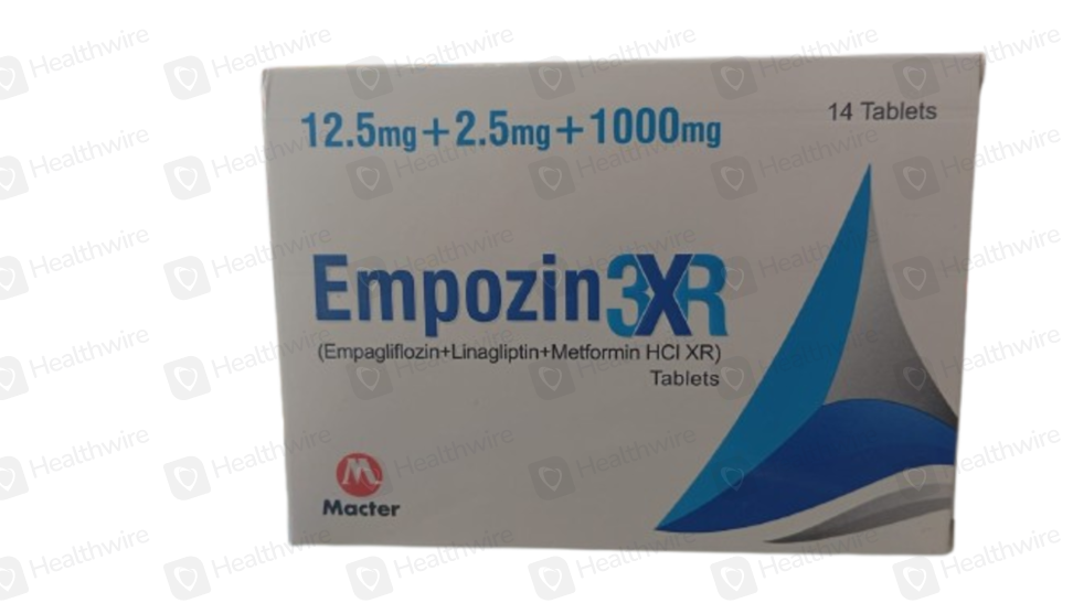 Empozin 3Xr (12.5/2.5/1000Mg) 14 Tablets
