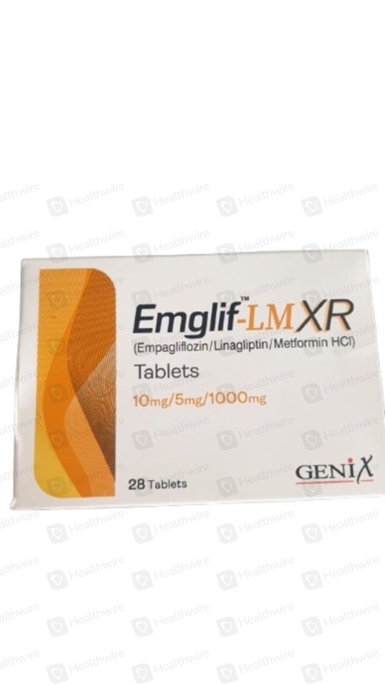 Emglif-Lm Xr (10Mg/5Mg/1000Mg) 28 Tablets