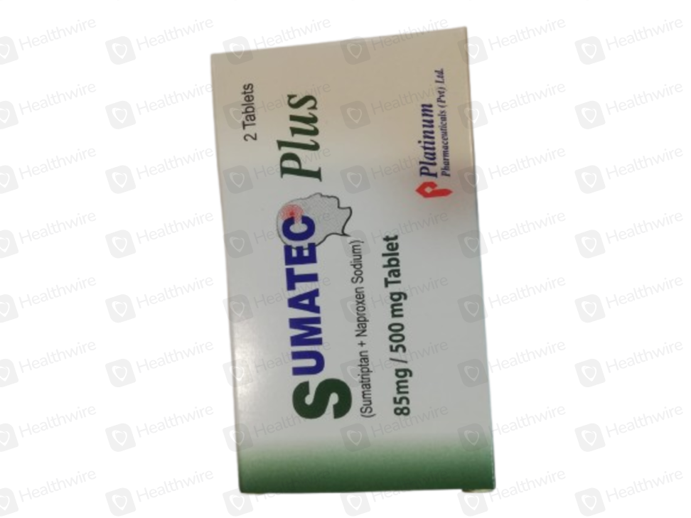 Sumatec Plus (85Mg/500Mg) 2 Tablets