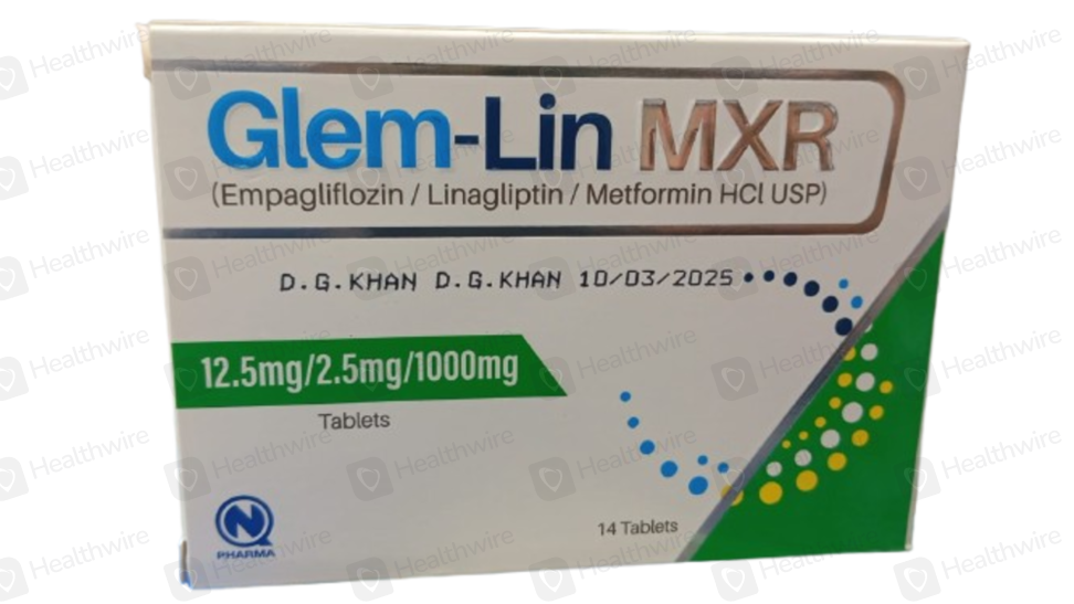 Glem-Lin Mxr (12.5Mg/2.5Mg/1000Mg) 14 Tablets