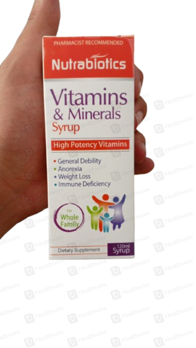 Nutrabiotics Vitamin & Minerals Syp ( 120ml ) 1 Pk