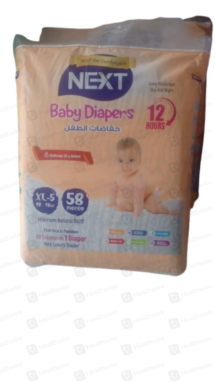 Next Diaper XL No.5 (58 Pcs) Jumbo Pack