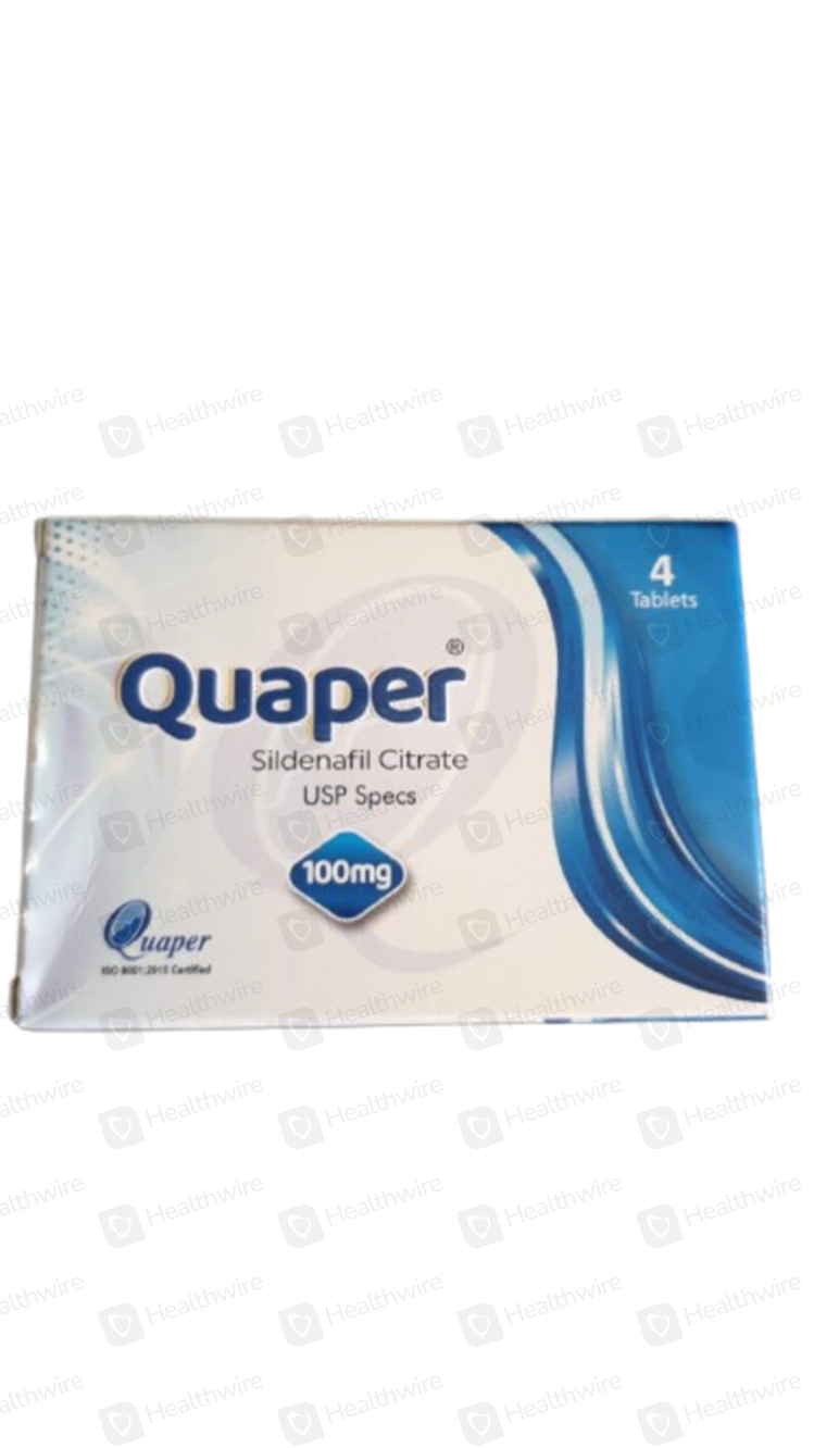Quaper Sildenafil Citrate (100mg) 4 Tablets