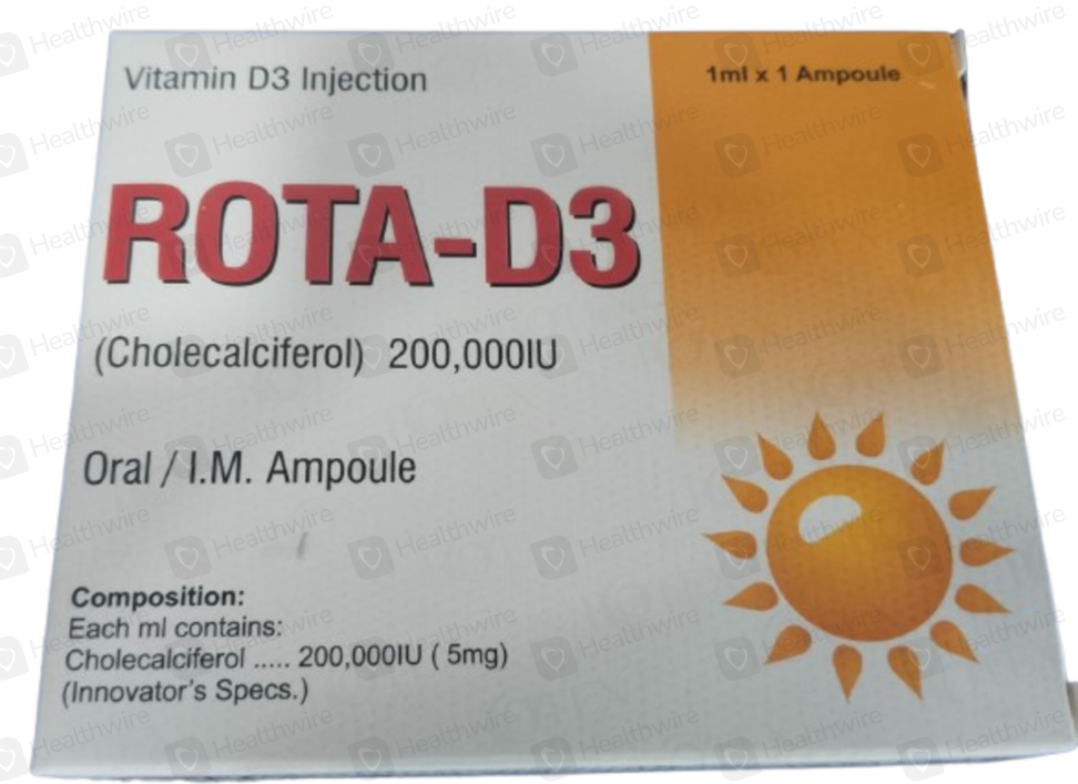 Rota-D3 20,0000IU (1ml+1 Ampoule) 5mg Inj