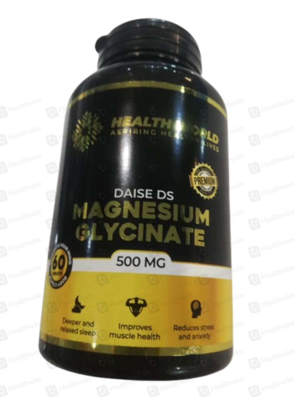 Healthworld Magnesium Glycinate (500mg) 60 Tab tb