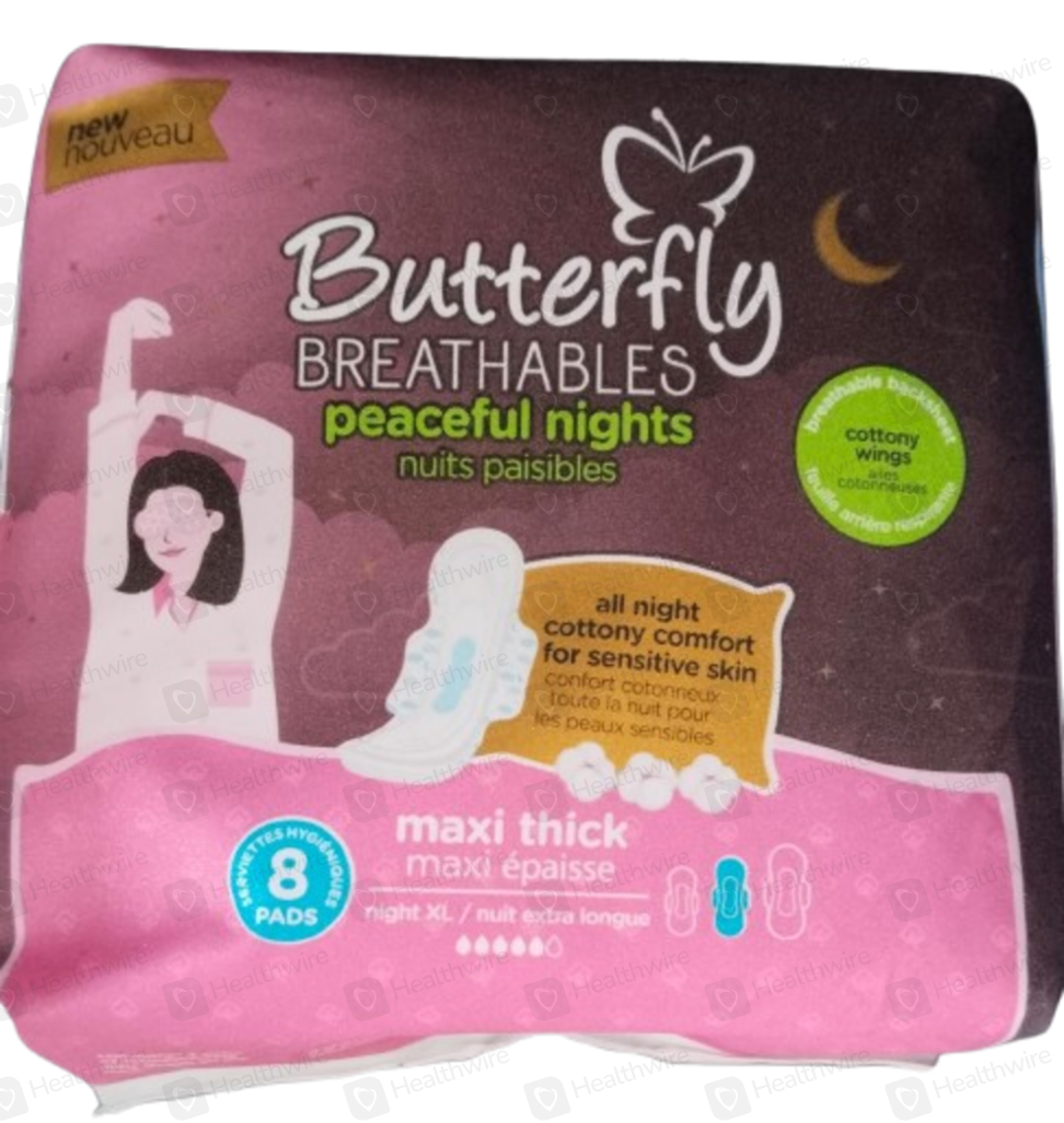 Butterfly Maxi Thick (8 Pads) 1 Pack