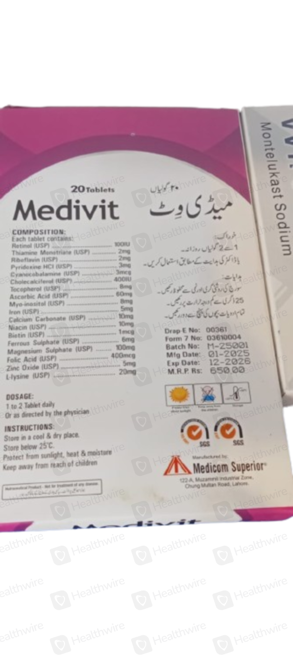 Medivit  (20 Tablets)