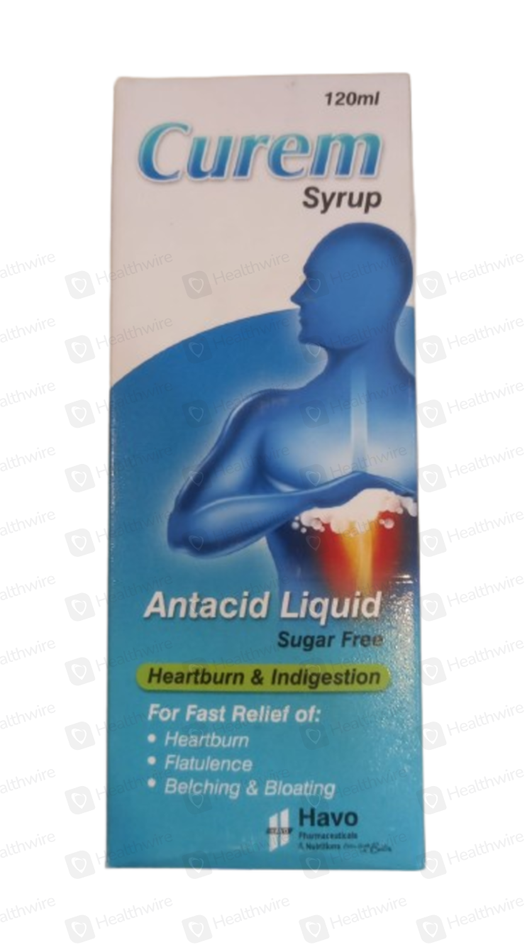 Curem Antacid Liquid (120ml) Syrup