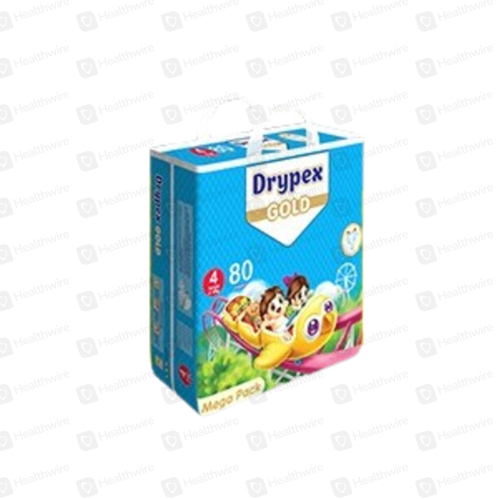 Drypex Diaper Large No.4 (80 Pcs) Mega Pack