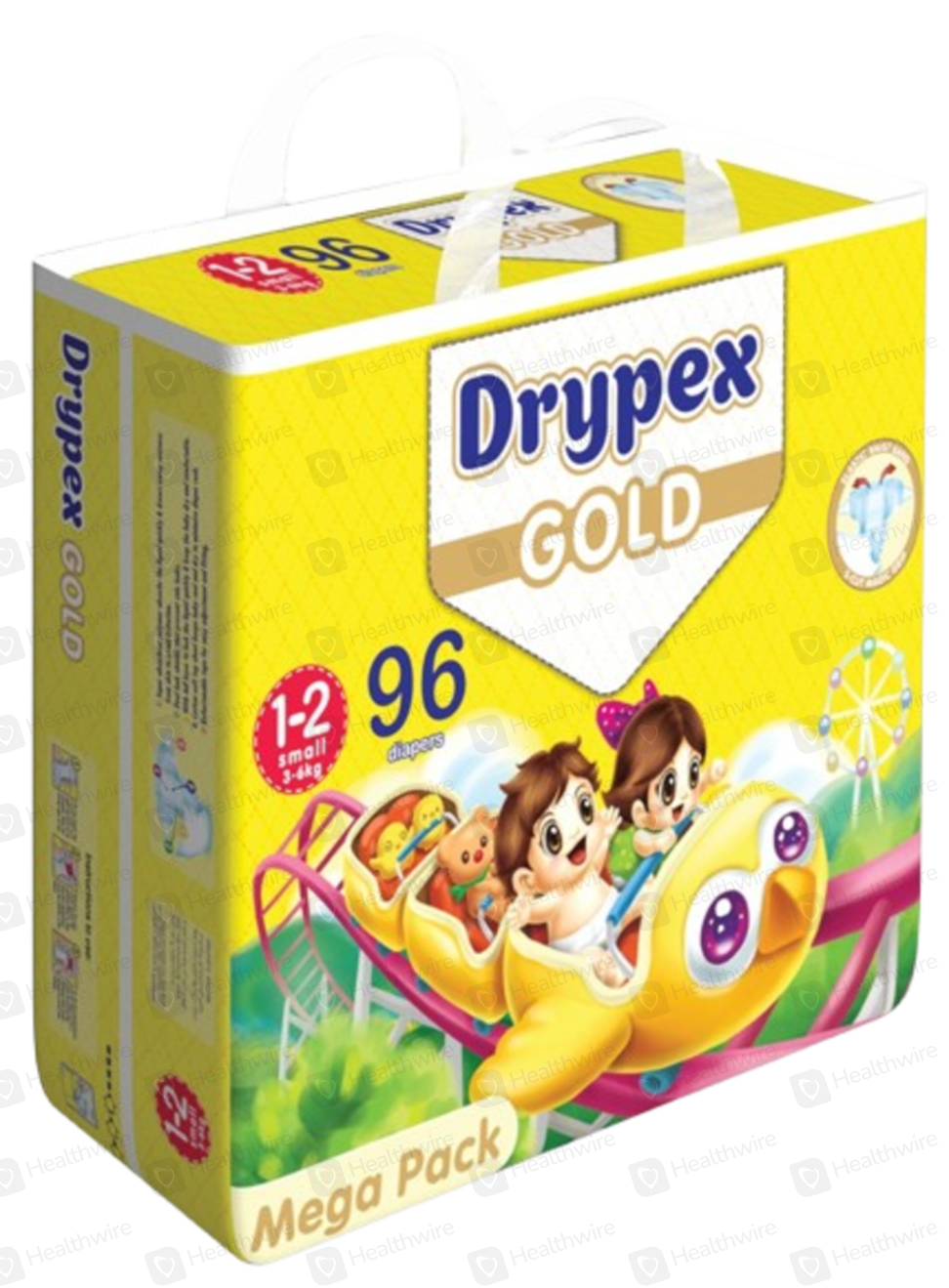 Drypex Diaper Small No.1,2 (96 Pcs) Mega Pack