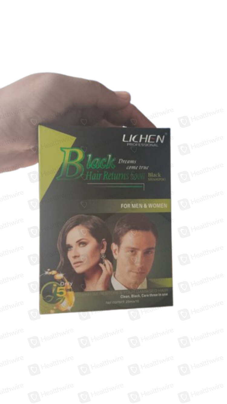 Lichen Black Hair Shampoo Sachet