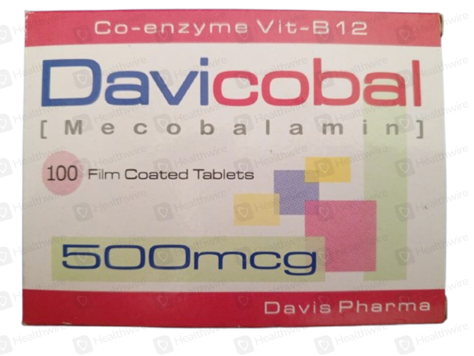 Davicobal (500mcg) 100 Tab Price in Pakistan - Uses, Dosage, Side Effects