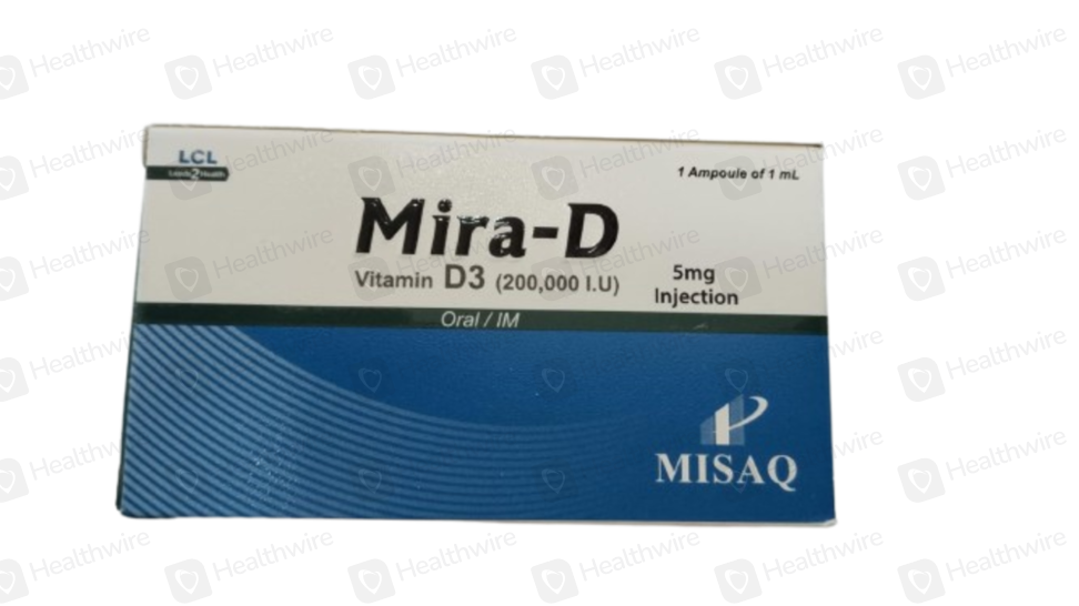 Mira-D 200.000 IU Oral/Im (5mg) 1 Ampoule