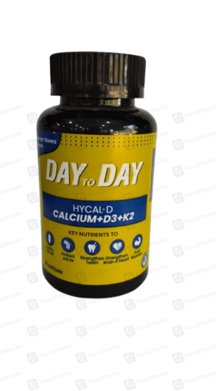 Day to Day Hycal-D (D3+K2) 30 Softgels