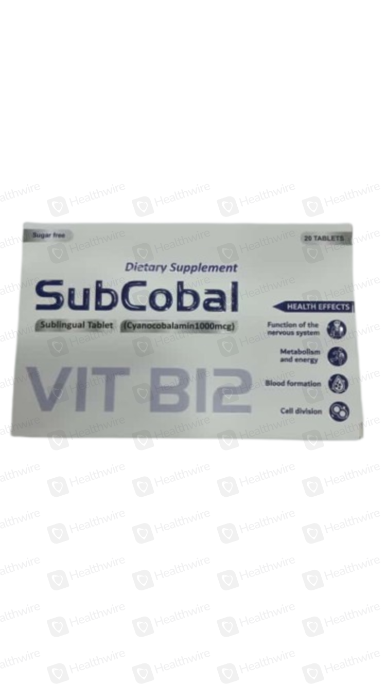 Subcobal (Vit-B12) 20 Tablets