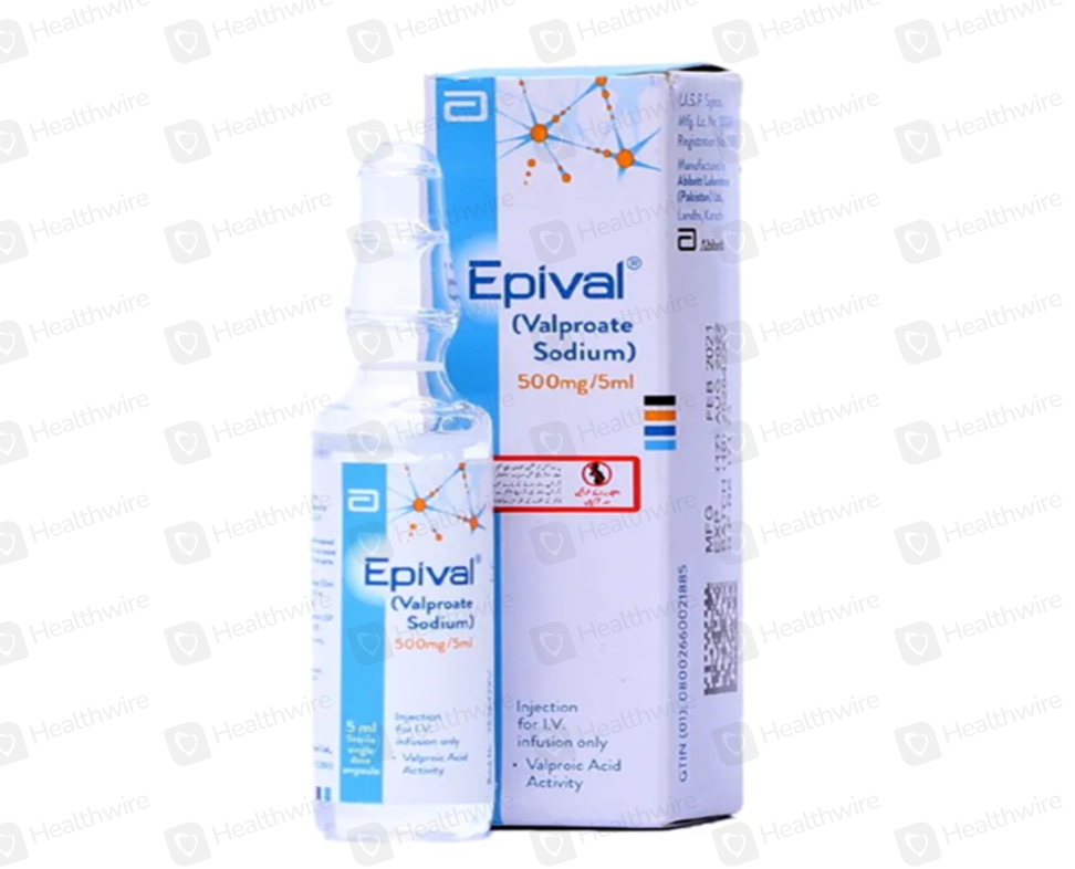 Epival (500Mg/5Ml) 1 Injection For Iv Infusion