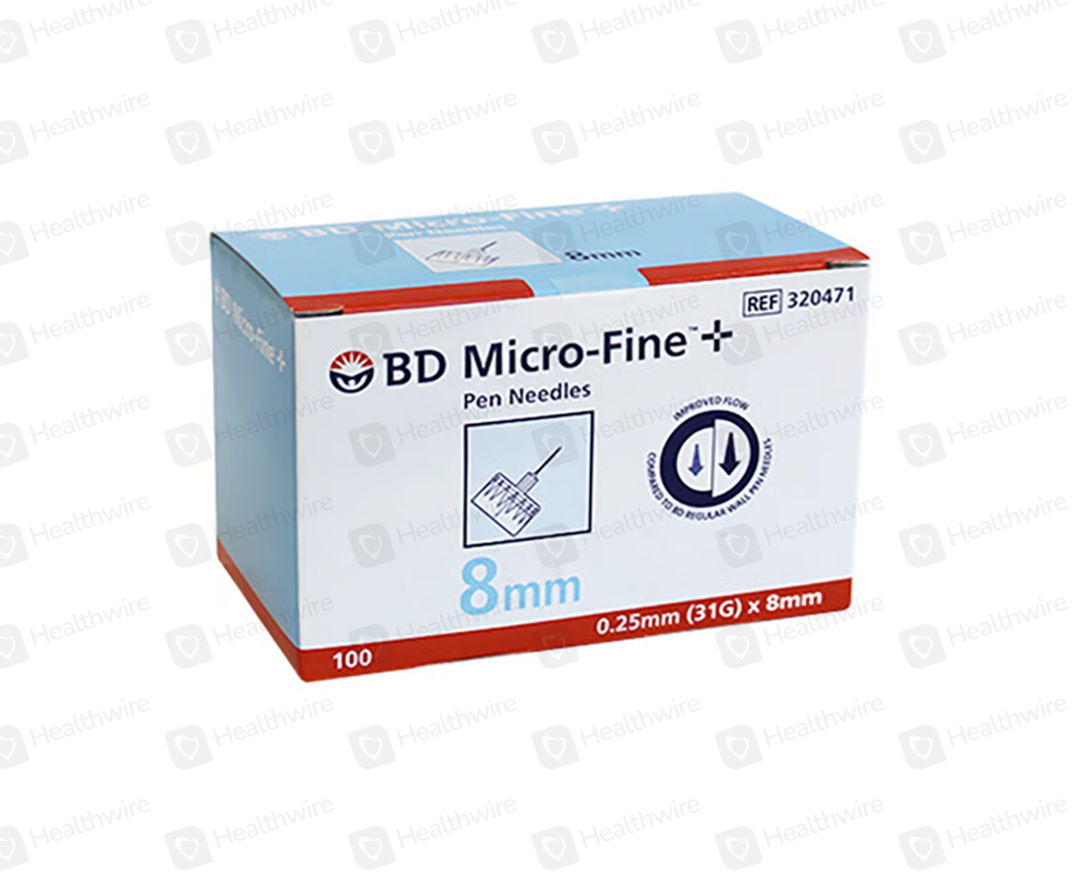 Bd Pen Needle 31G 8Mm (Micro Fine) 100'S