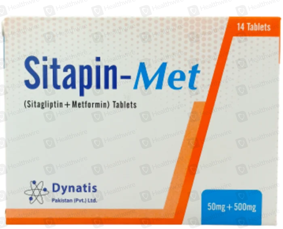 Sitapin-Met (50/500Mg) 14 Tablets