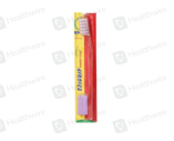 Ezigrip Kombat Klear Red & White Medium Toothbrush