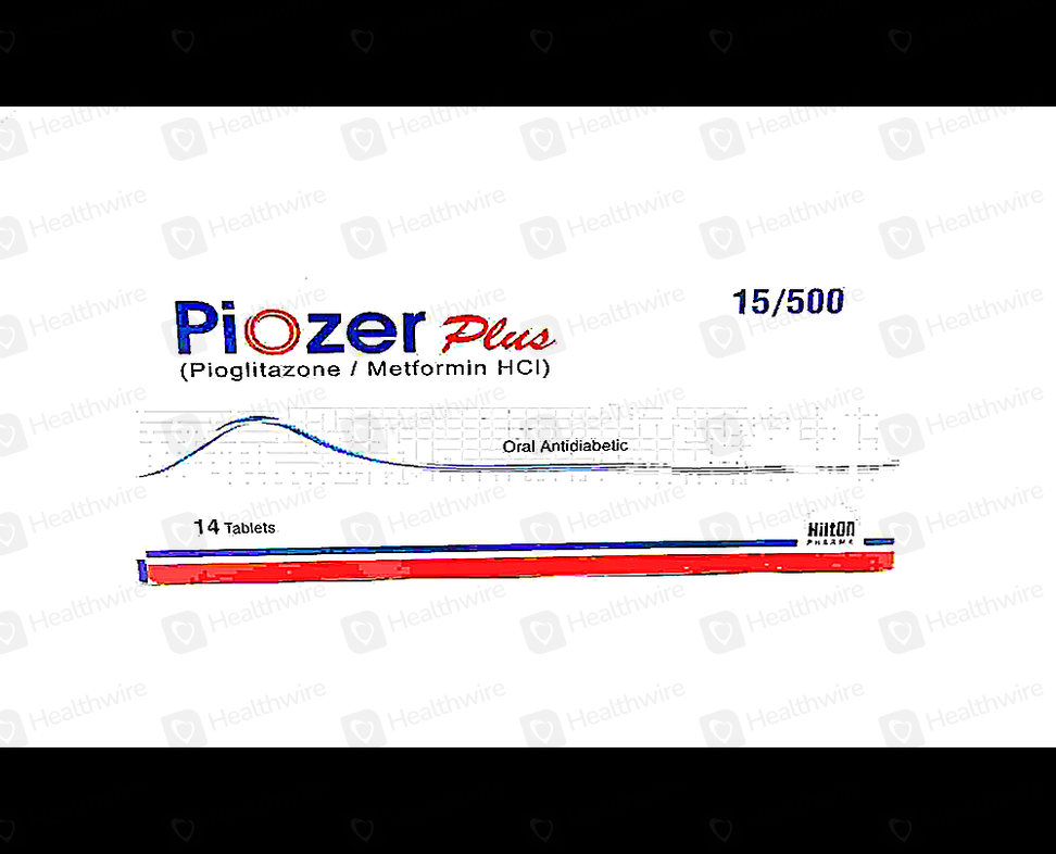 Piozer Plus (15/500Mg) 14 Tablets