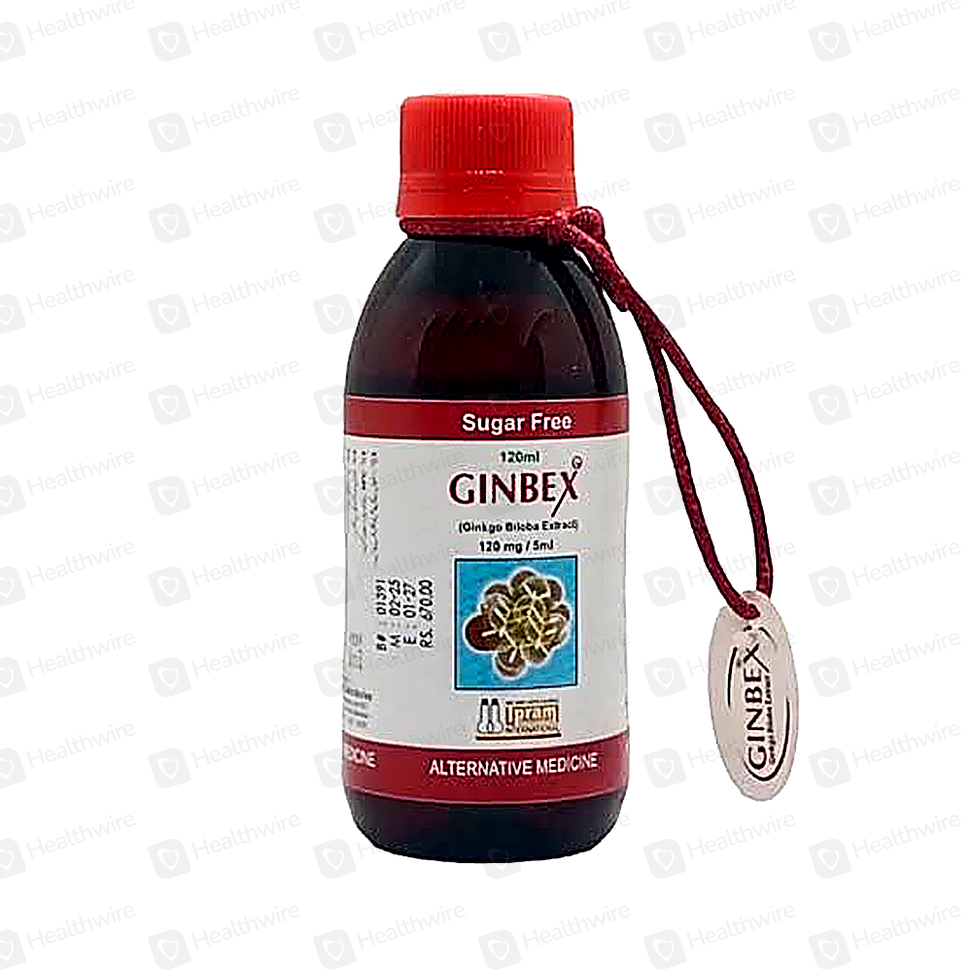 Ginbex (120Mg/5Ml) Sugar Free 120Ml Syrup